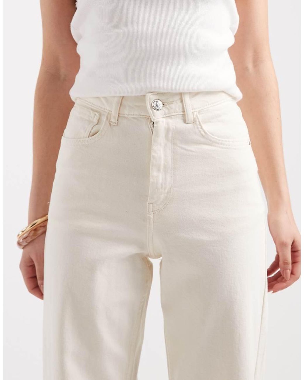 ONLY Blue Hannah Extra High Waist Wide Leg Jeans