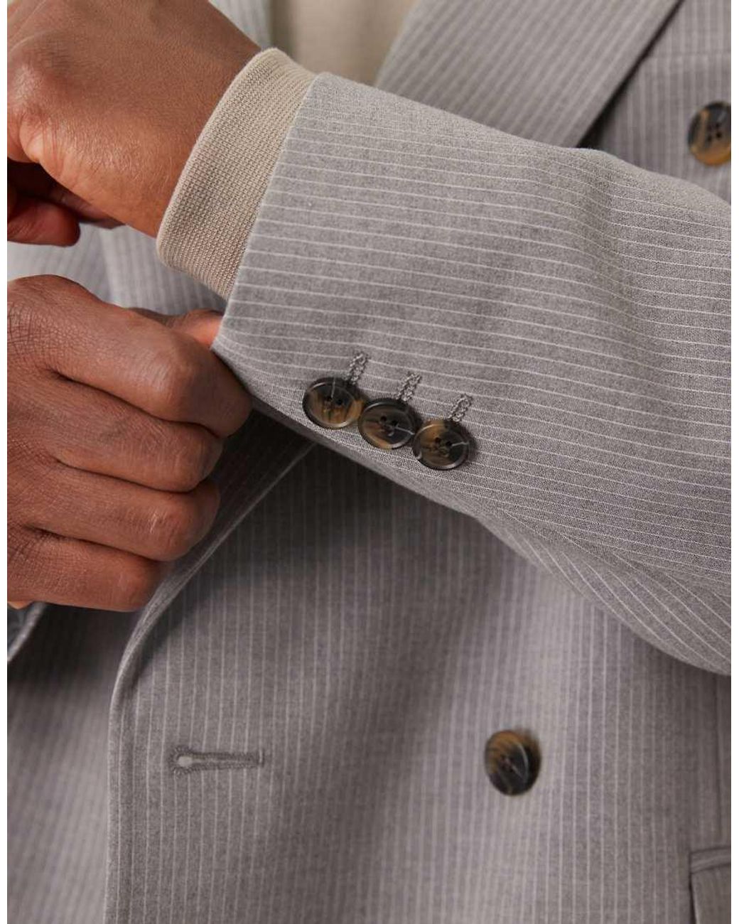 ASOS Gray Relaxed Suit Jacket for men