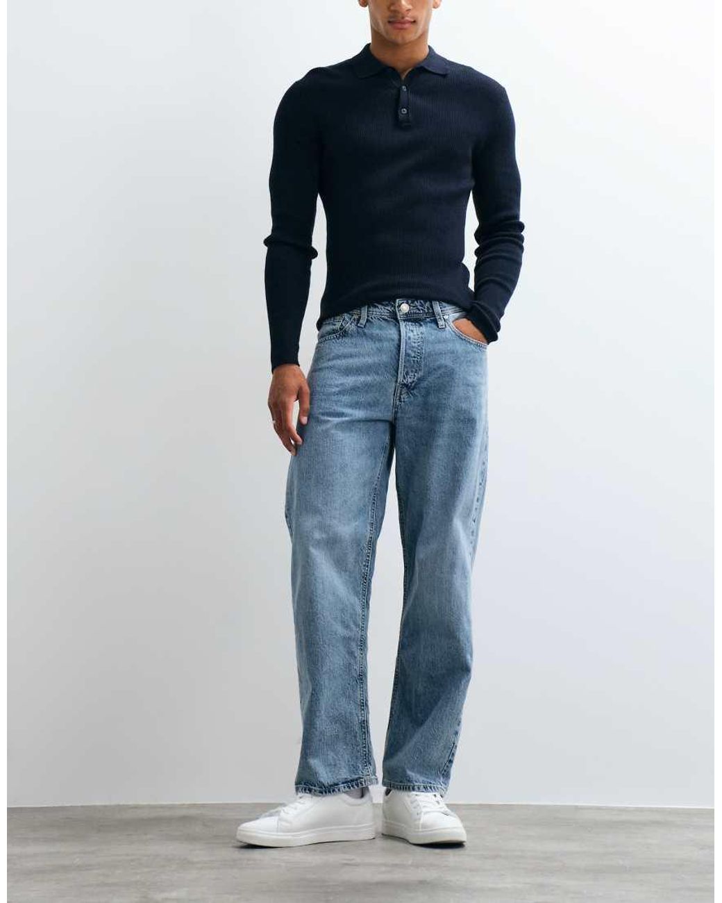 Jack & Jones Blue Eddie Loose Fit Jeans for men