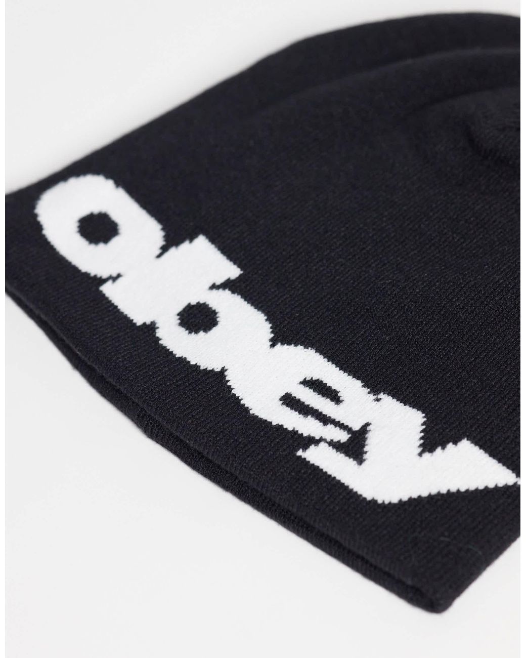 Obey Delta-logo-beanie in Blue für Herren
