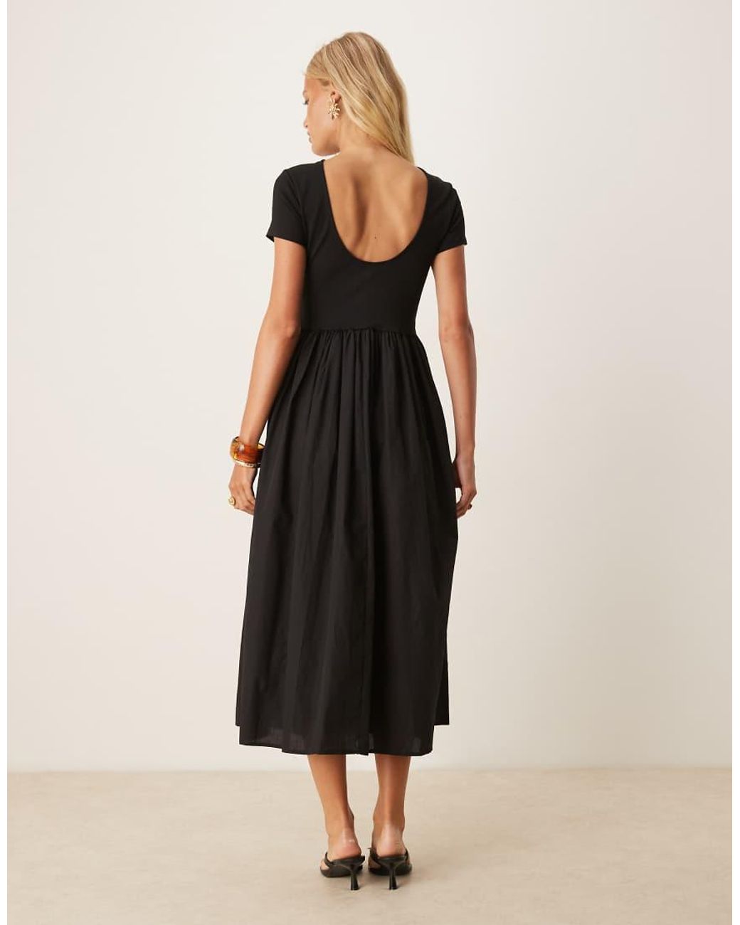 black scoop back sarah mini dress product info and reviews Nobody's Child Midi in Sheath dress