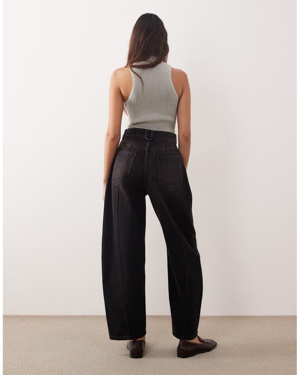 ARRANGE Black Clover Front Seam Detail Jeans