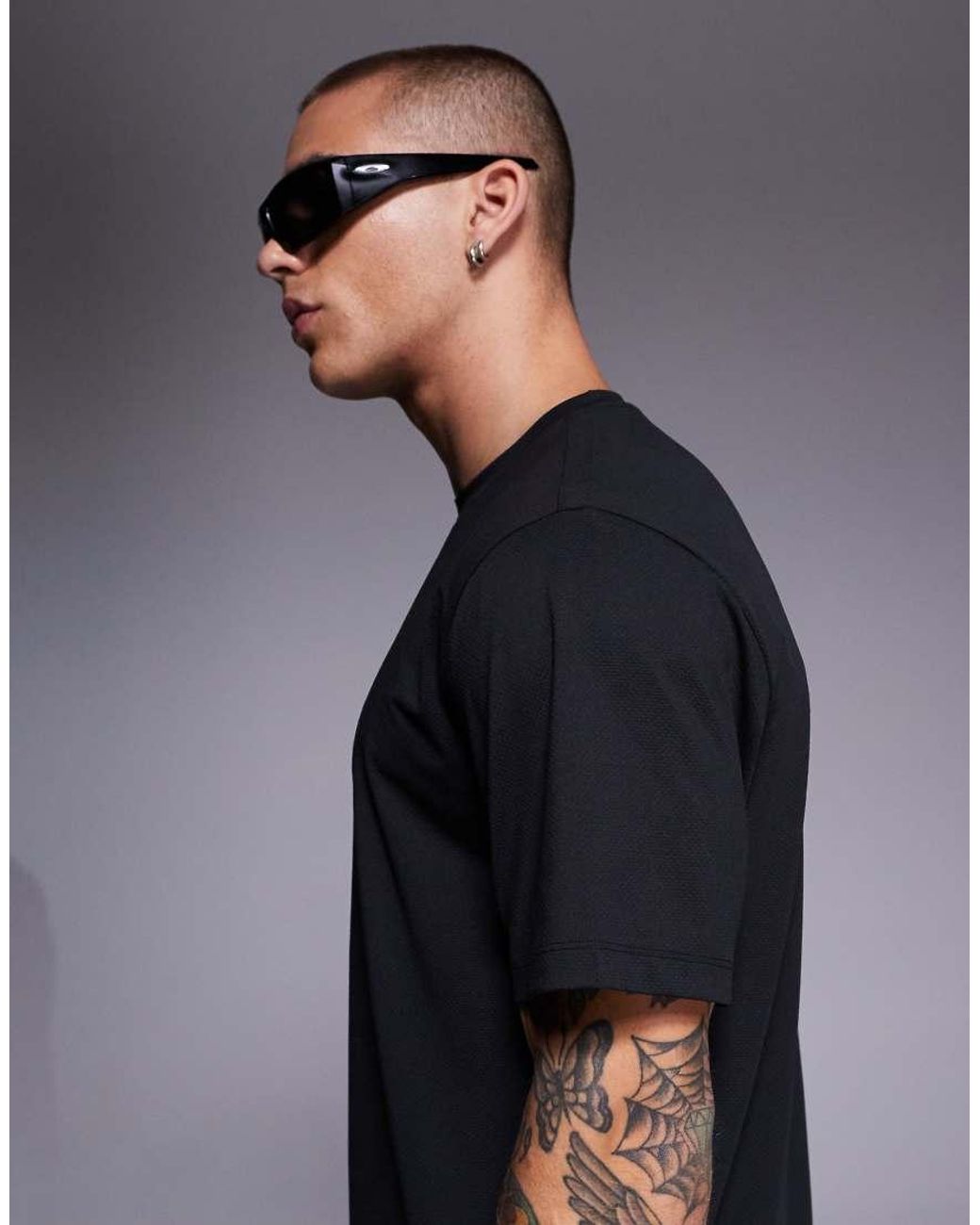 4505 Black Icon Quick Dry Mesh Training T-shirt for men