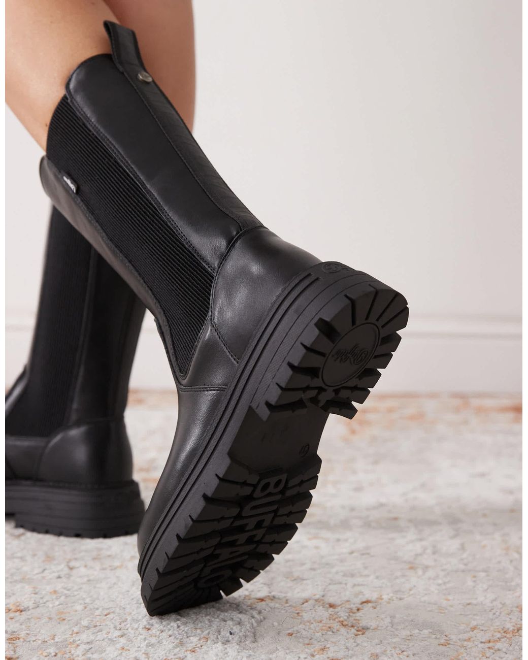 Buffalo Black Lennox Chelsea Hi Boot