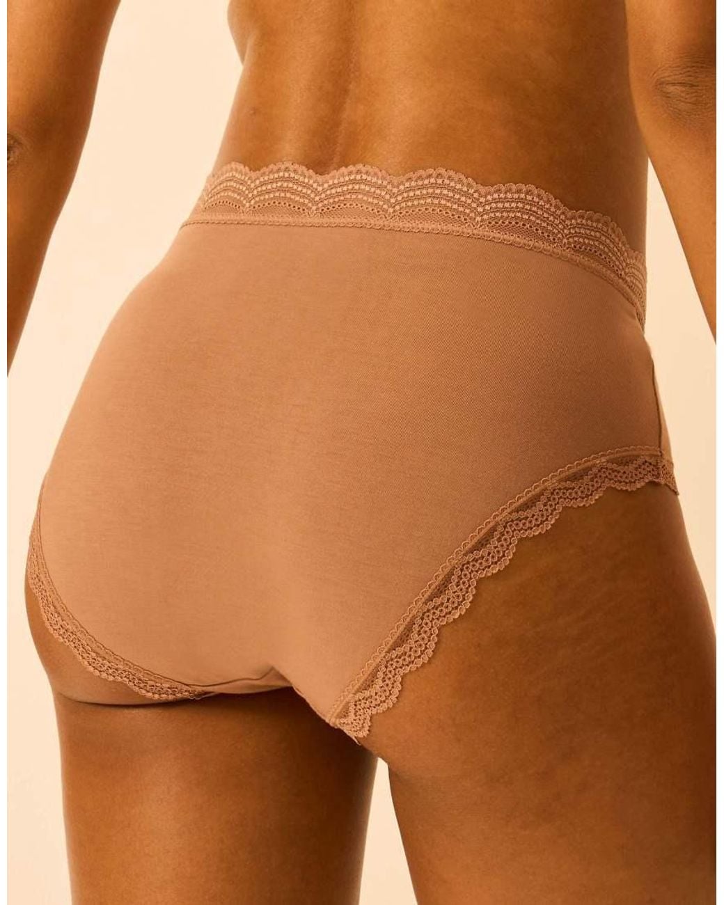 Stripe & Stare Natural High Rise Knicker Four Pack