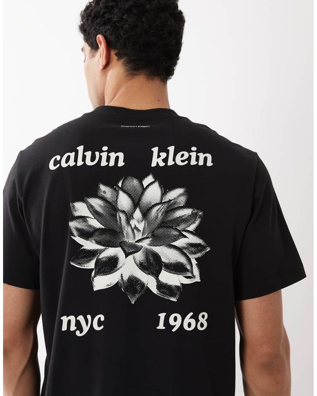 Calvin Klein Black Graphic Stamp T-shirt for men