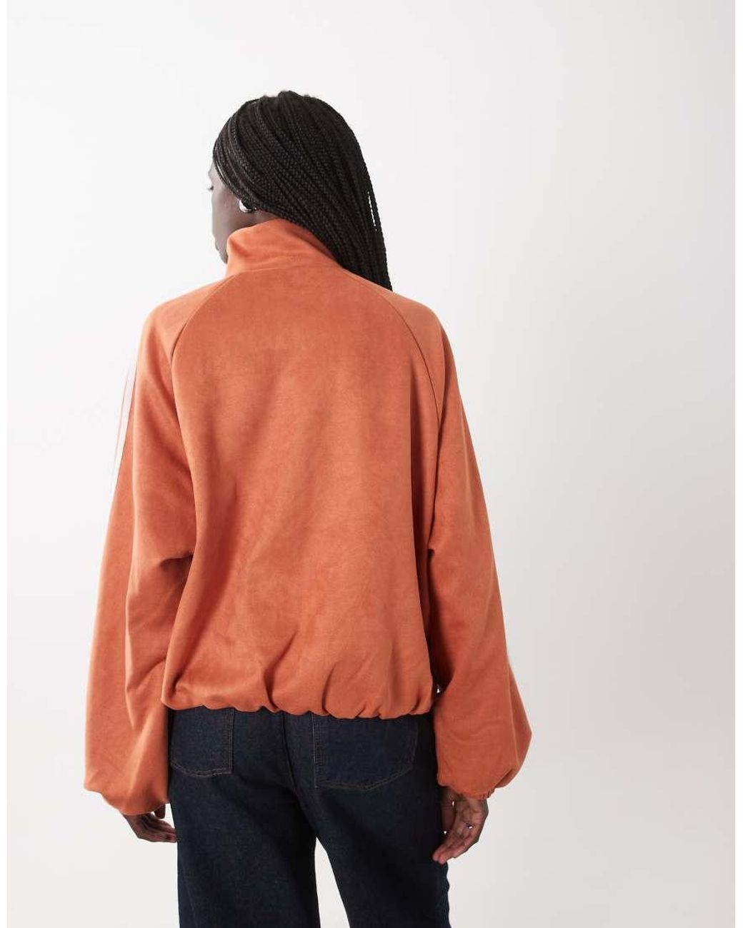 Adidas Originals Orange Suede Track Jacket