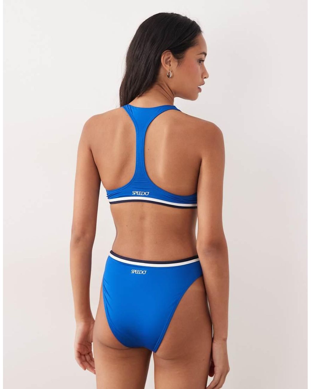 Speedo Blue Jetstream High Waist Bikini Bottom
