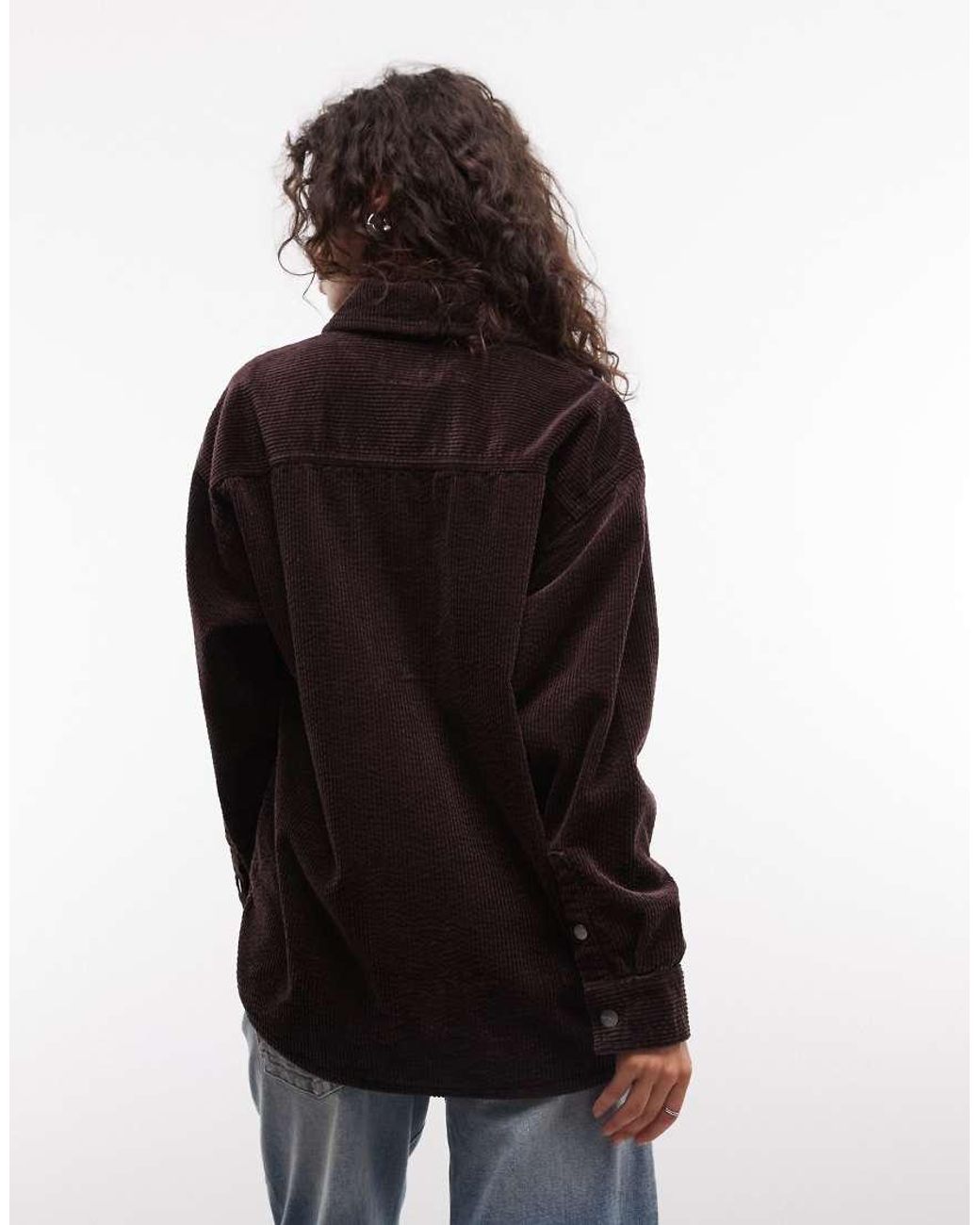 Carhartt Brown Bekka Long Sleeve Corduroy Shirt