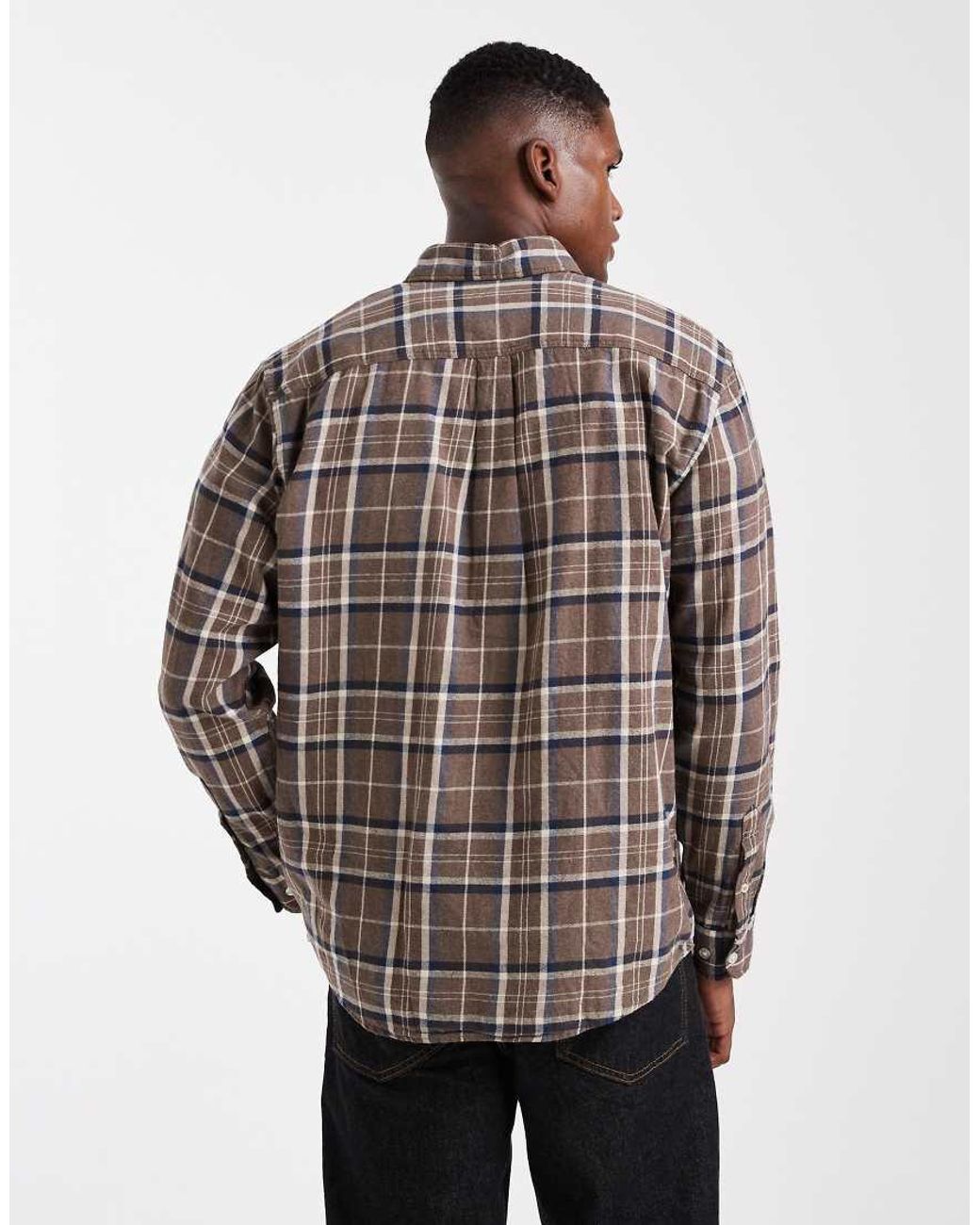 Jack & Jones Brown Check Shirt for men