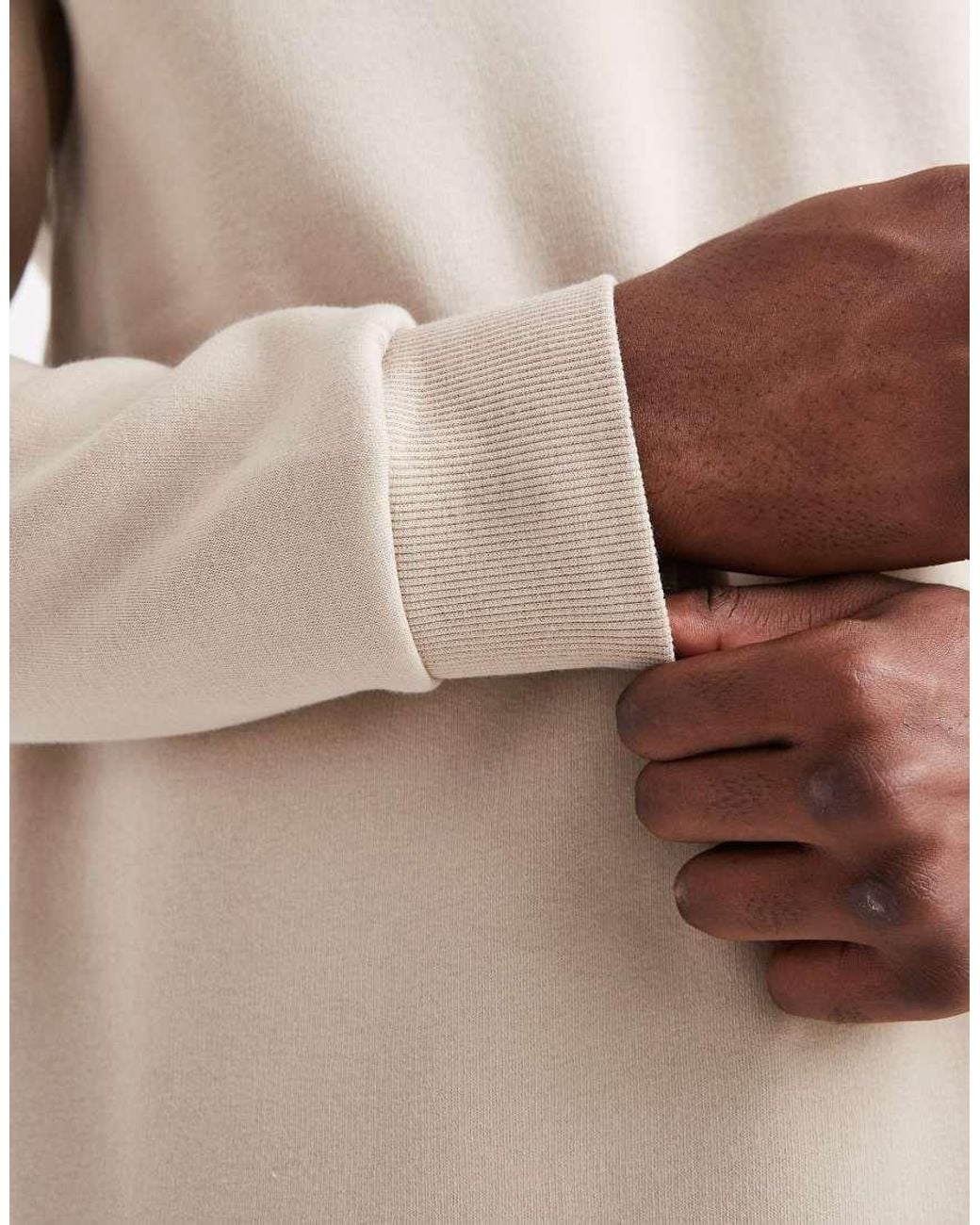 Only & Sons Natural Crew Neck Sweatshirt for men