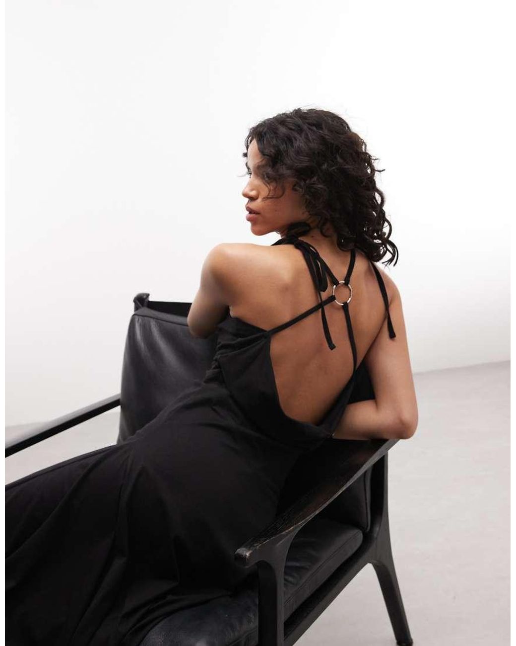 The Ragged Priest White Cowl Neck Cami Midaxi Dress With Scoop Back
