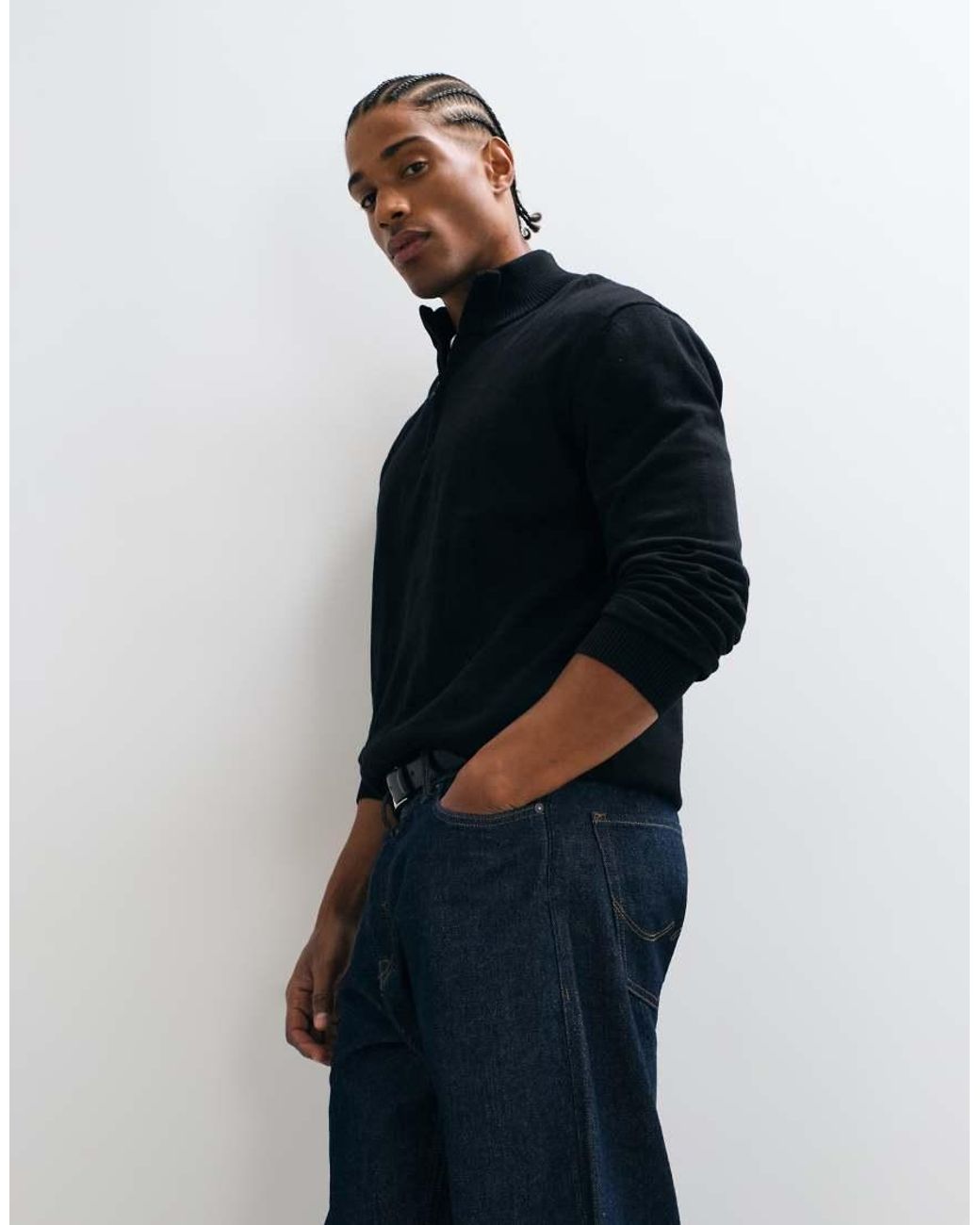 Gap Red Quarter Zip Sweatshirt for men