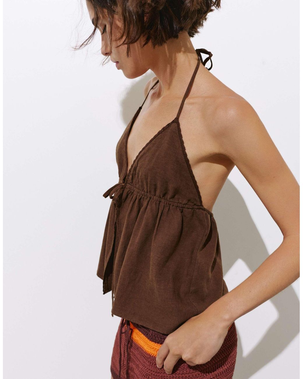 Pull&Bear White – neckholder-oberteil