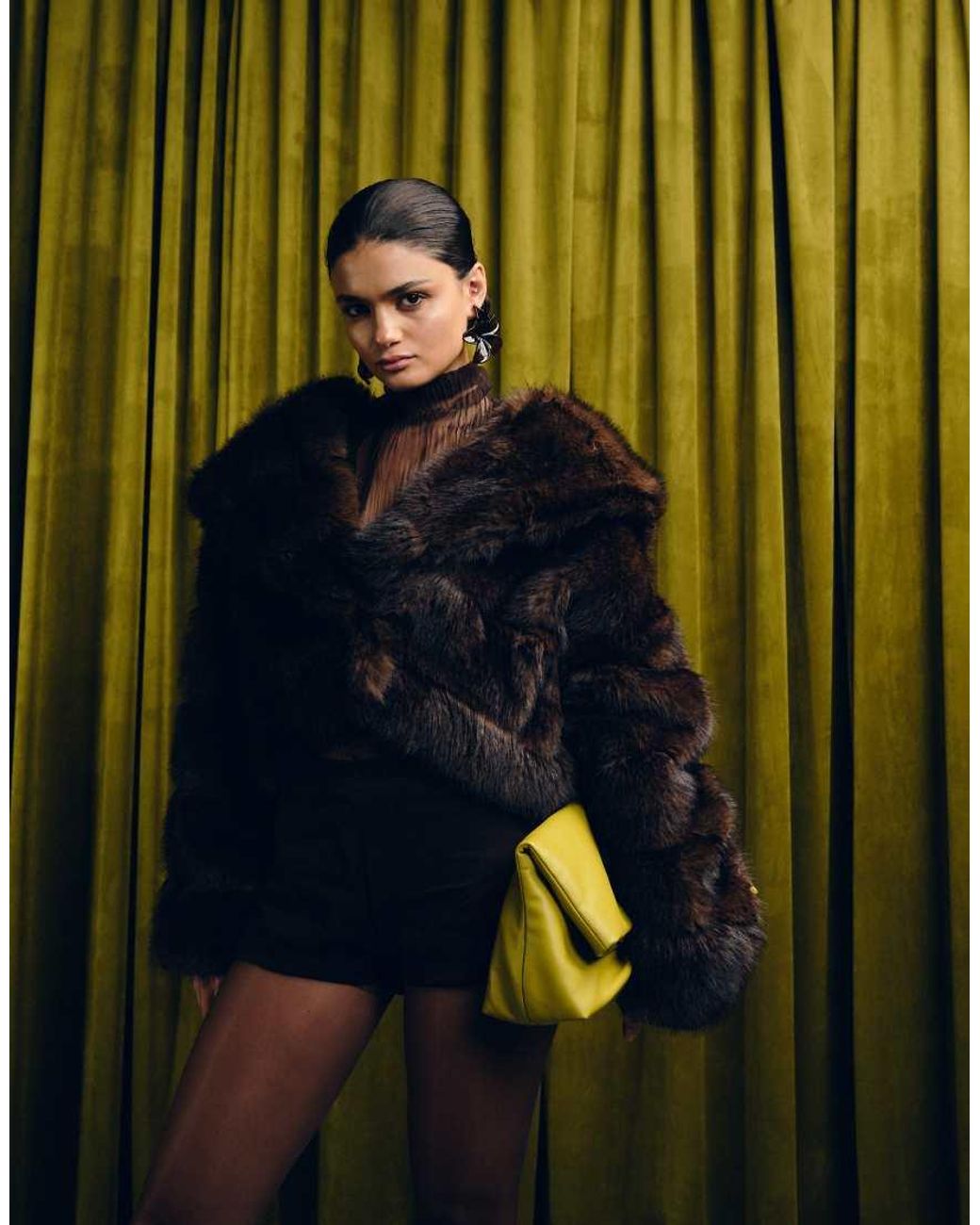 ASOS Gestreept Cropped Jack Van Premium Imitatiebont in het Green