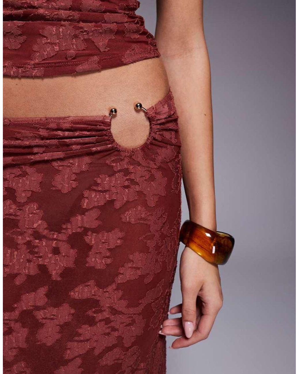 South Beach Purple Burnout Maxi Beach Skirt