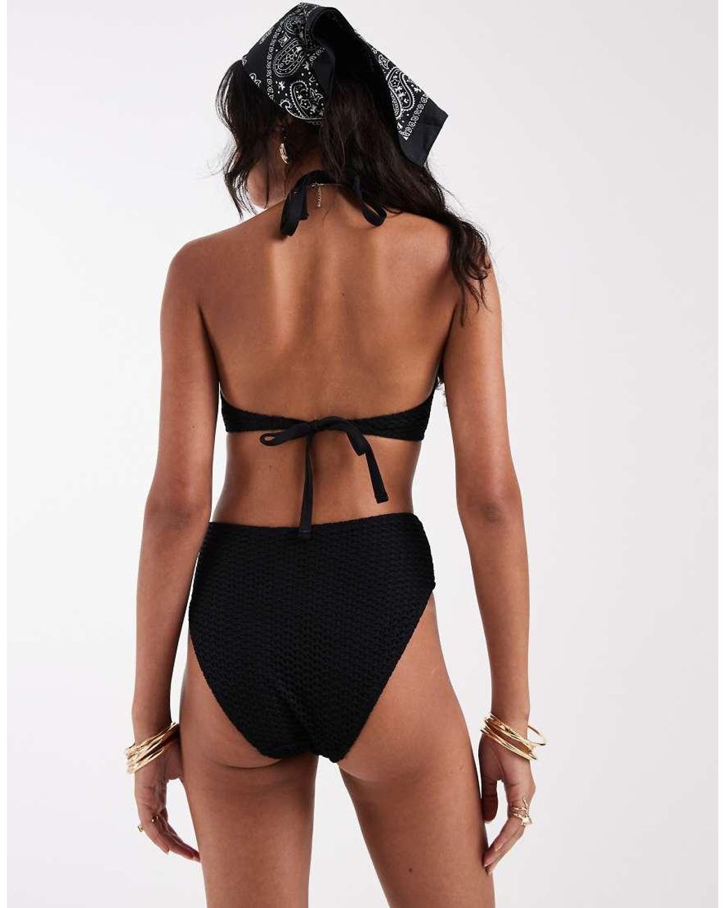 Lindex Black Highwaisted Bikini Bottoms