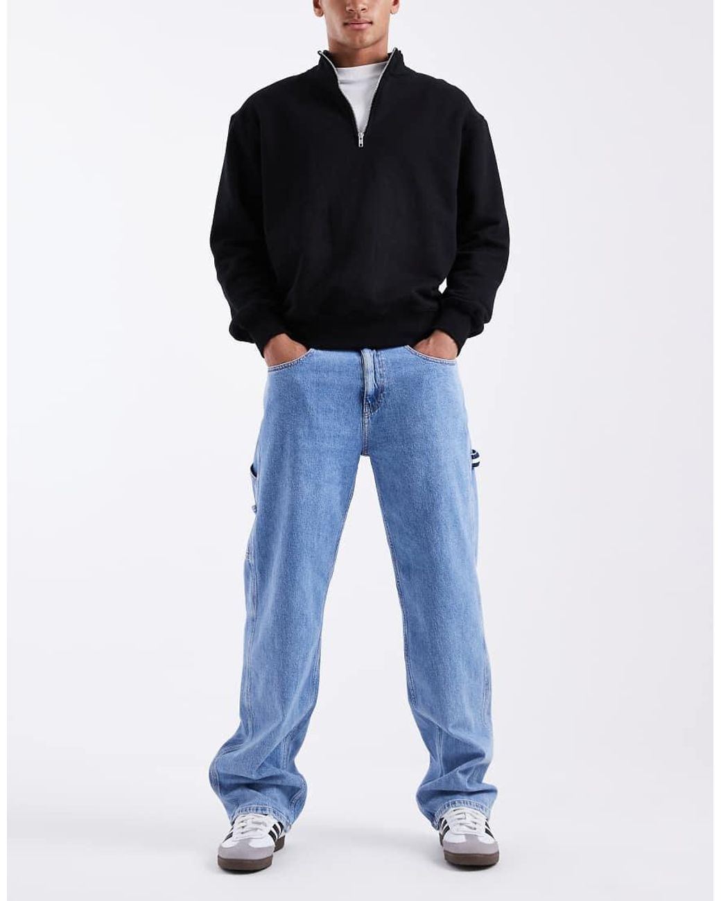 Tommy Hilfiger Blue Jamie Loose Straight Carpenter Jeans for men