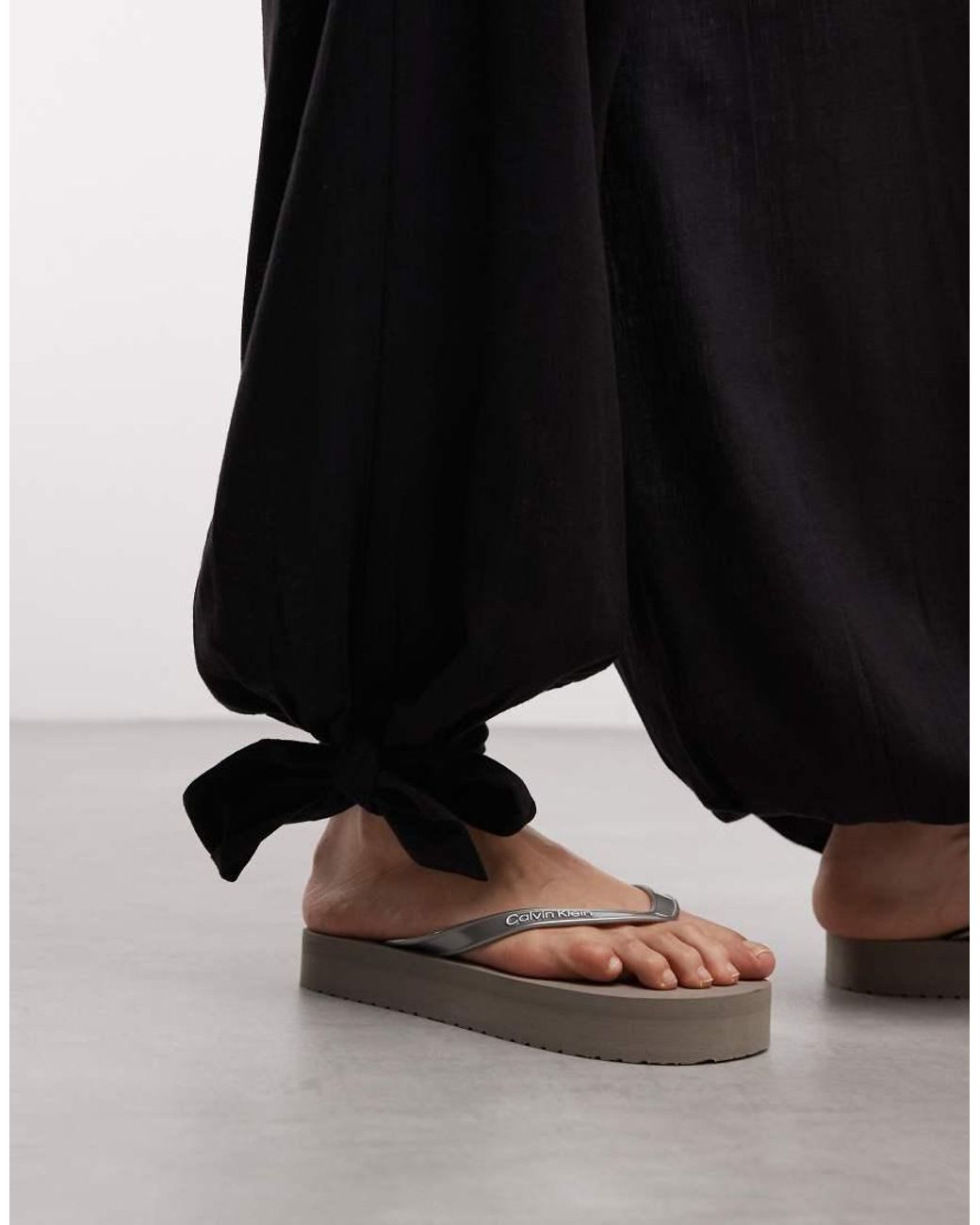 ASOS Black Asos Design Tall Linen Blend Balloon Trouser