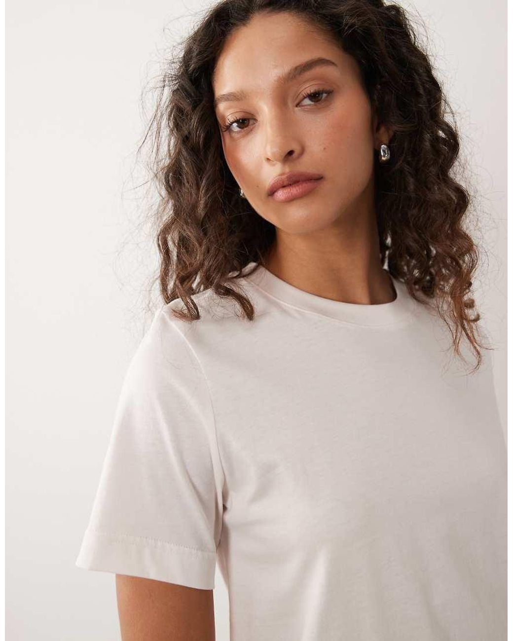 ARKET White Cotton Blend T-shirt