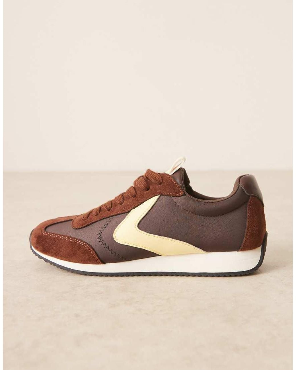 ASOS Natural Daily Lace Up Runner Sneakers