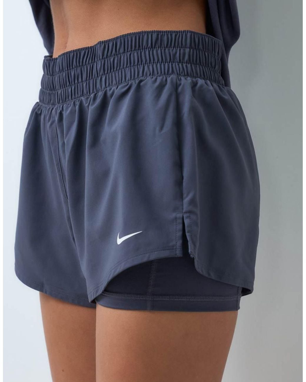 Nike Blue One Dri-fit Mid-rise 3inch 2in1 Short