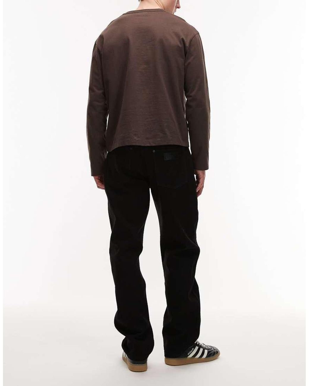 Wrangler Black Frontier Relaxed Straight Fit Jeans for men