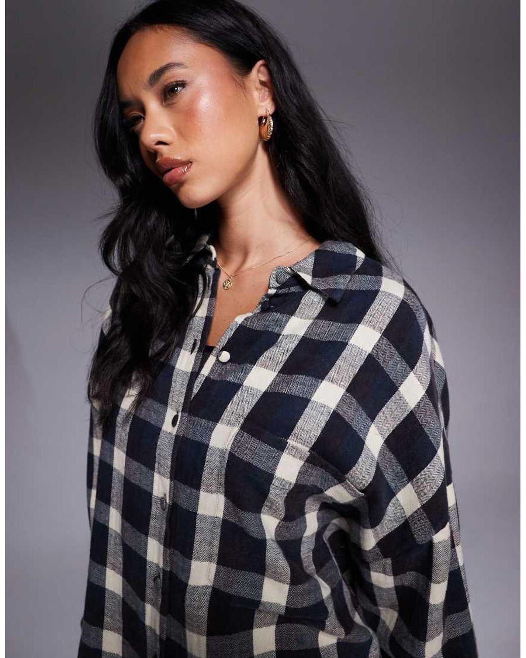 ASOS Gray Distressed Washed Shirt