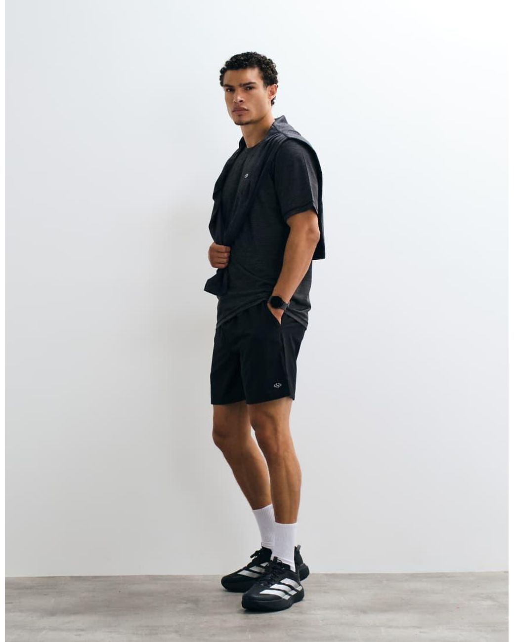 Jack & Jones Black Sports Lightweight Training T-Shirt for men