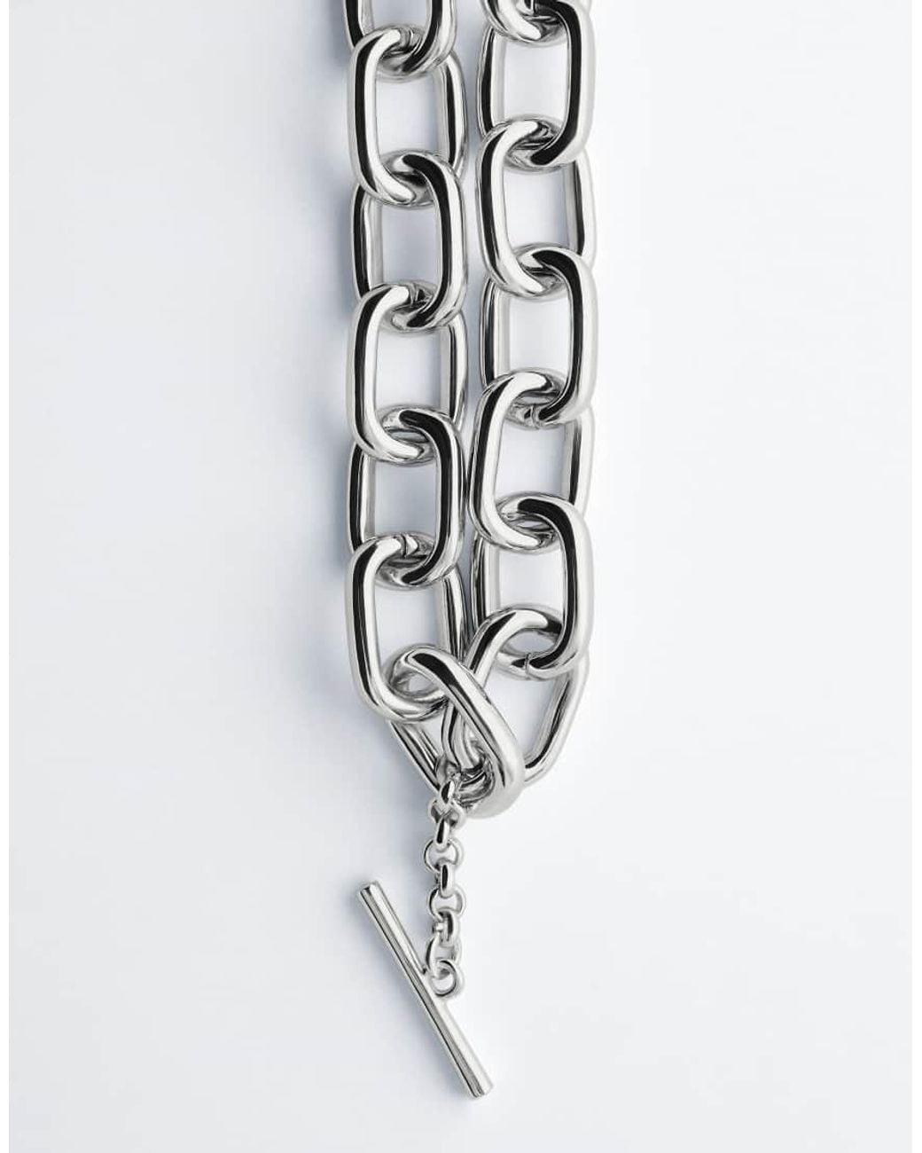 & Other Stories Metallic Chunky Chain Necklace