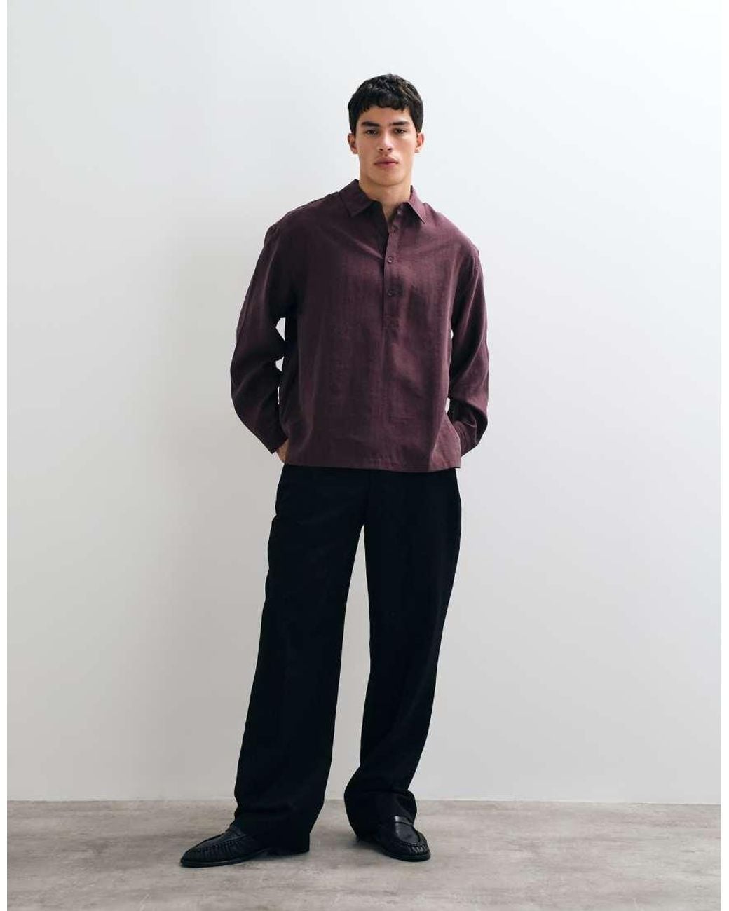 ASOS Blue Oversized Rugby Shirt for men