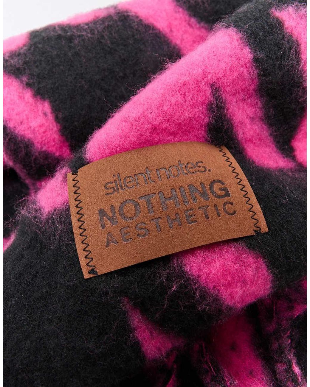 Sciarpa A Quadri di Bershka in Pink da Uomo