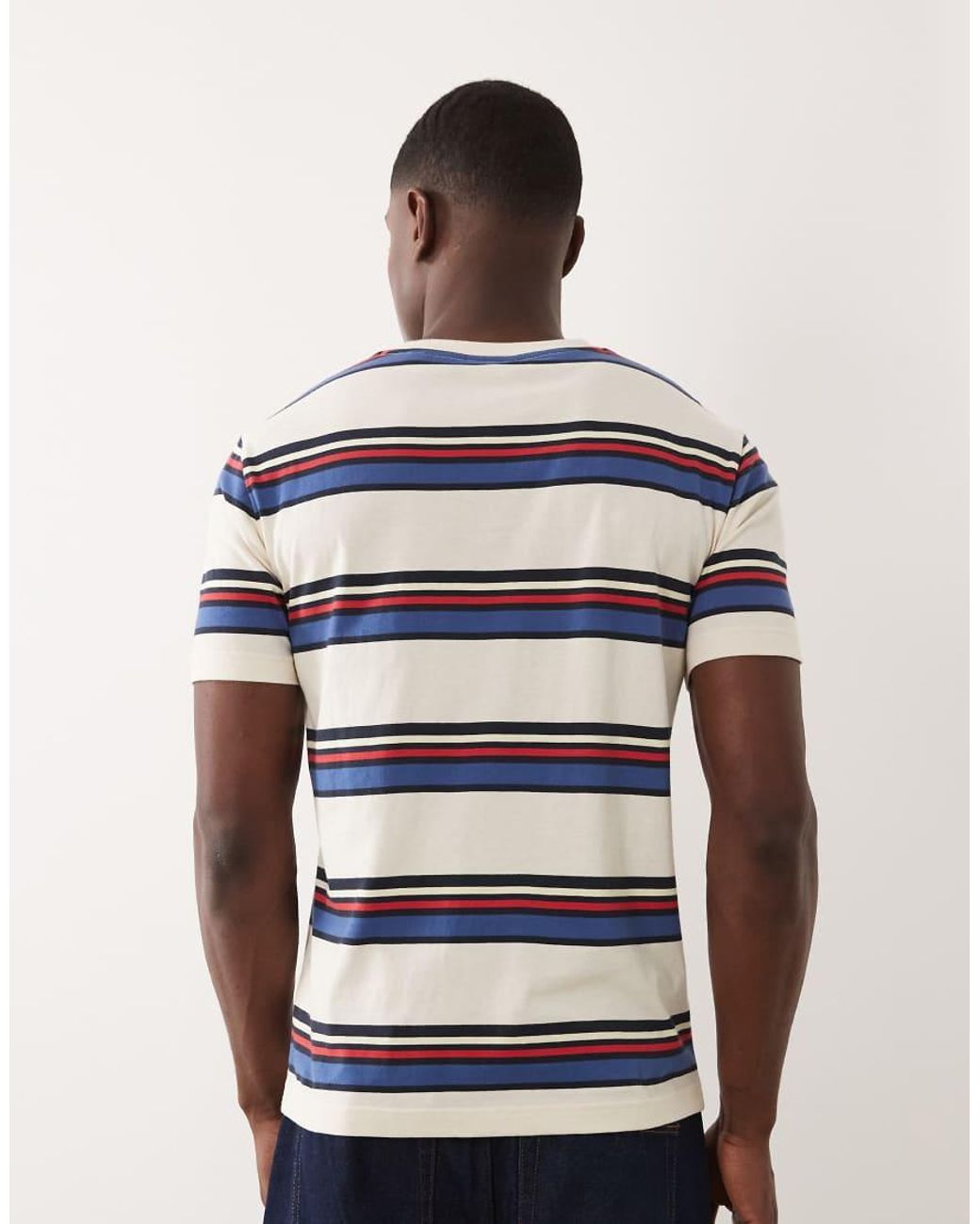 Gant Blue Multistripe T-shirt for men