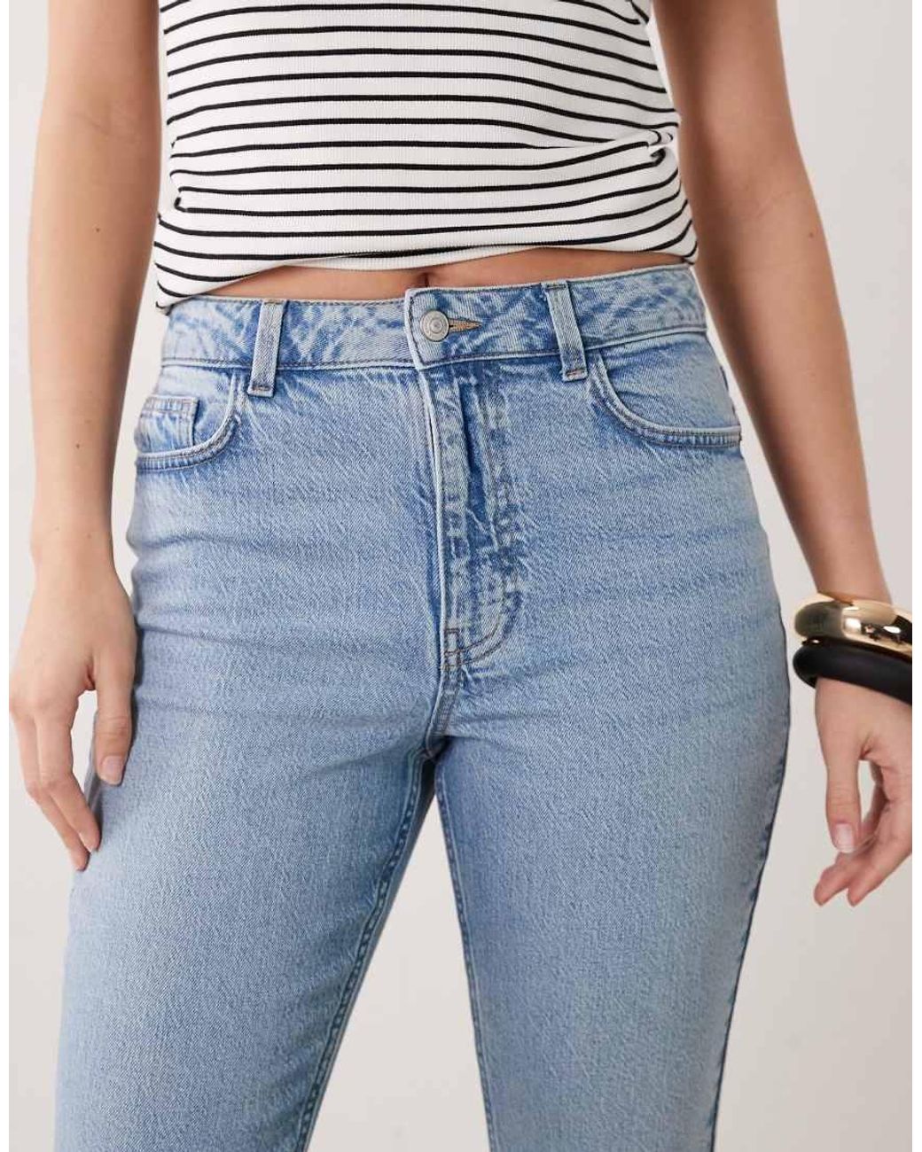 New Look Blue Hannah Straight Leg Jeans