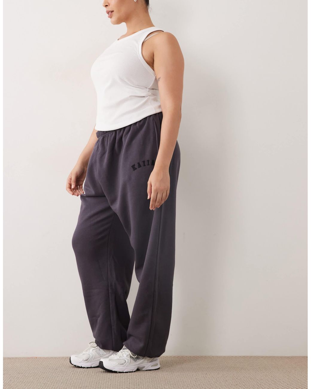 Kaiia Blue Plus – jogginghose aus baumwollmix