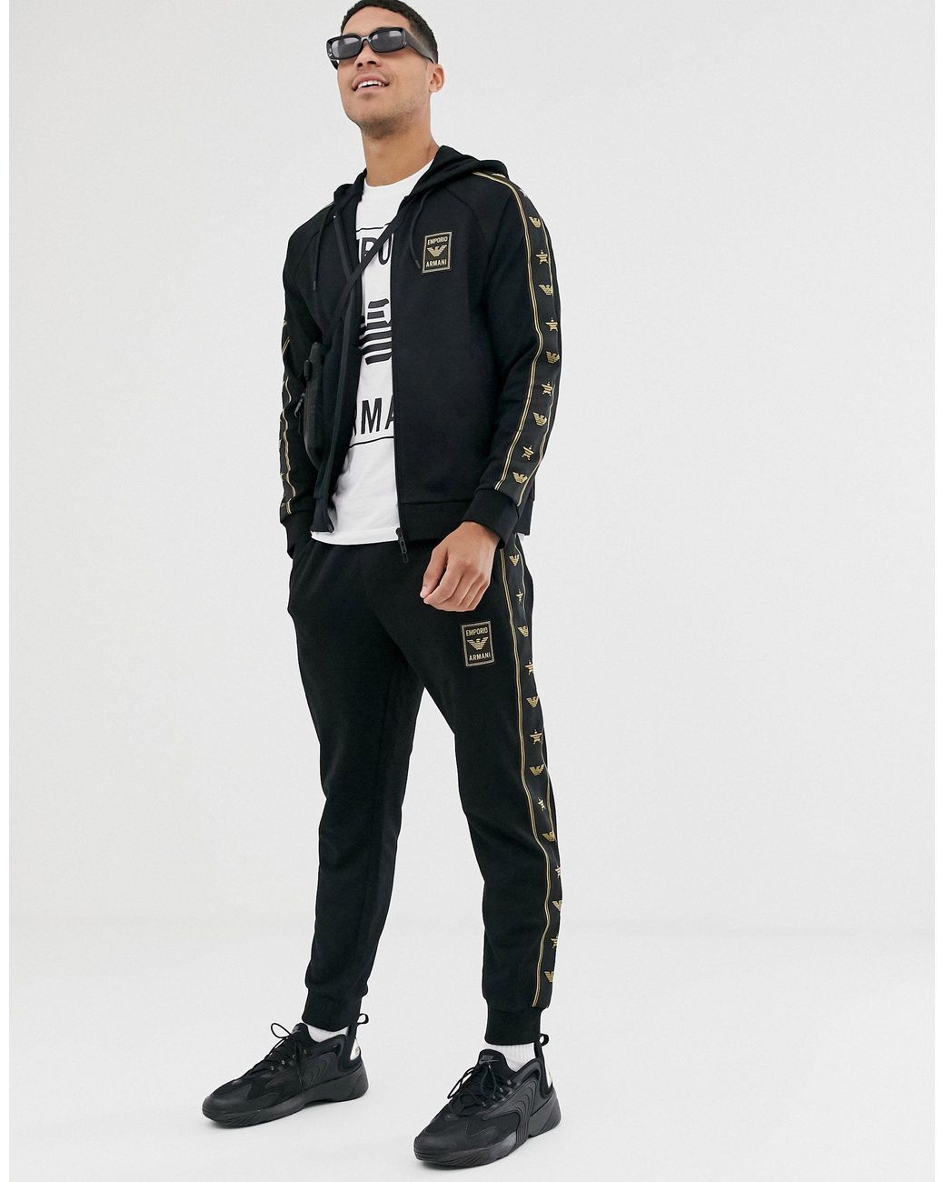 Emporio armani shop tape hoodie