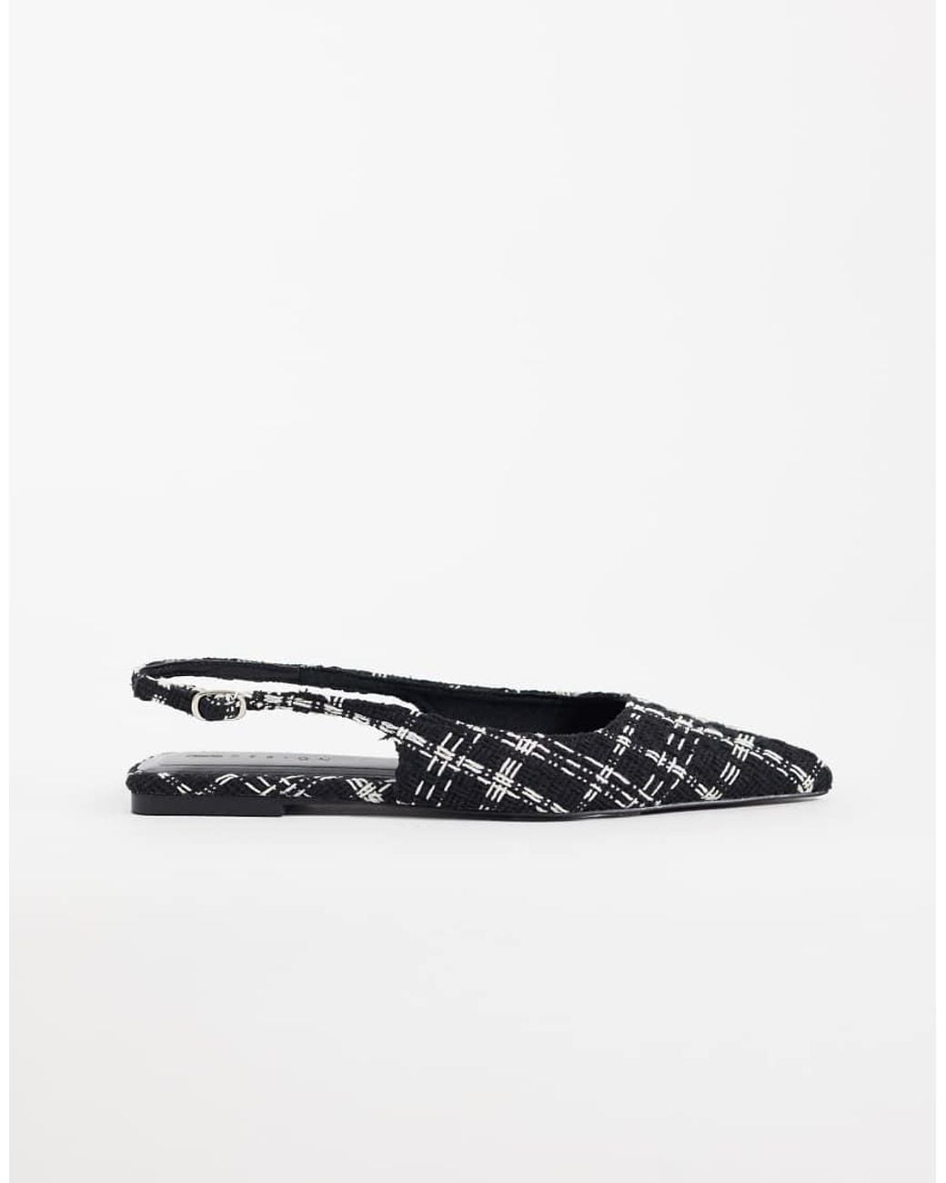 ASOS White Lovestruck Pointed Slingback Ballets