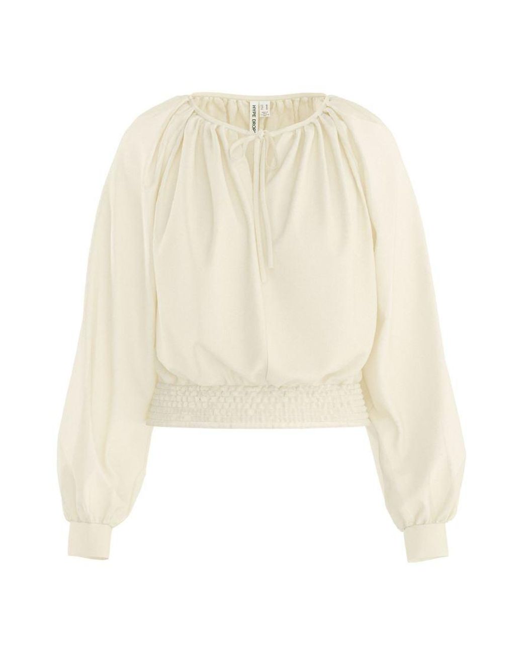 HYPEDROP White Long Sleeved Blouse