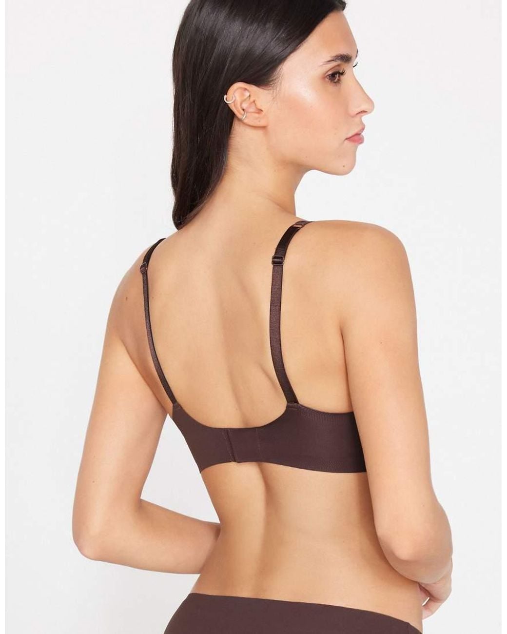 Tezenis Black Natural Lifting Laser Cut Triangle Bra