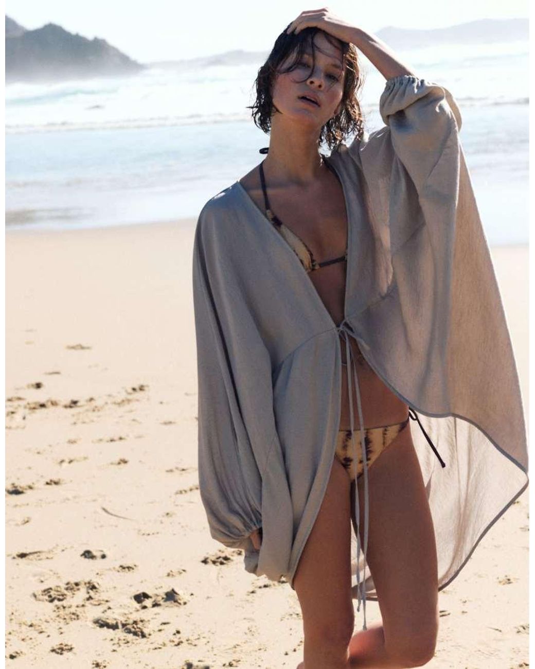 Pull&Bear Blue Kimono Tunic