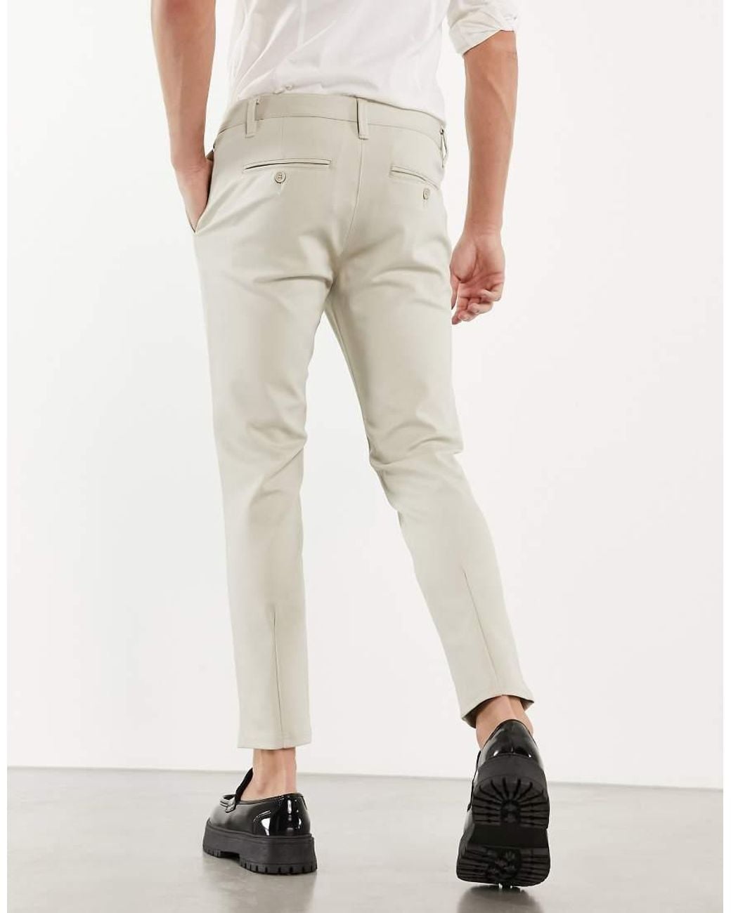 Only & Sons Natural Slim Fit Tapered Trousers for men