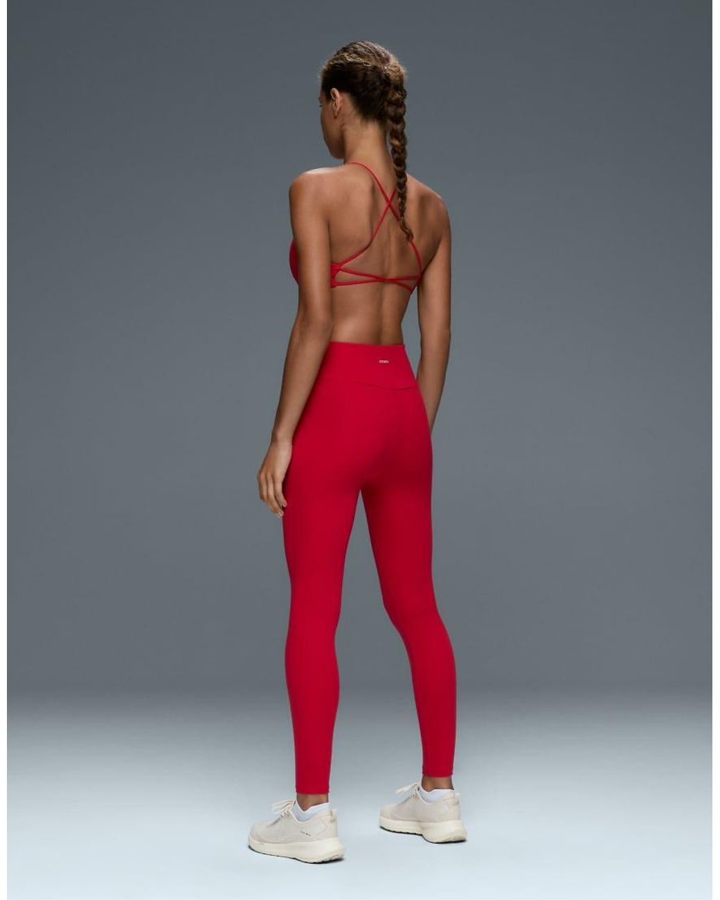 Oysho Red Comfortlux High-rise Ankle-length leggings