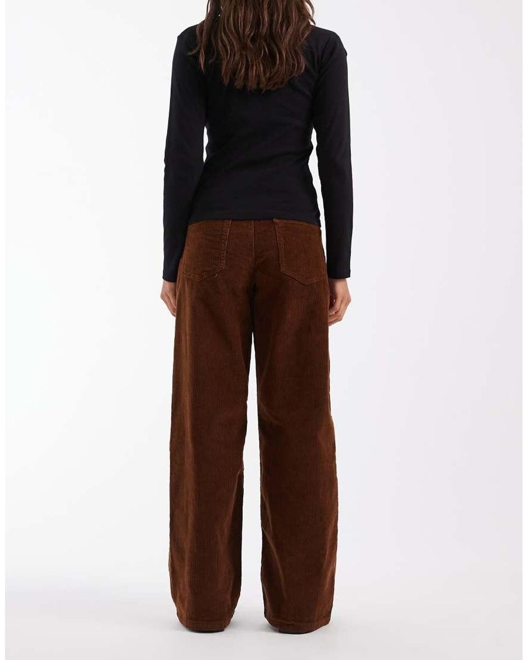ONLY Multicolor Hope High Waist Wide Leg Cord Trousers