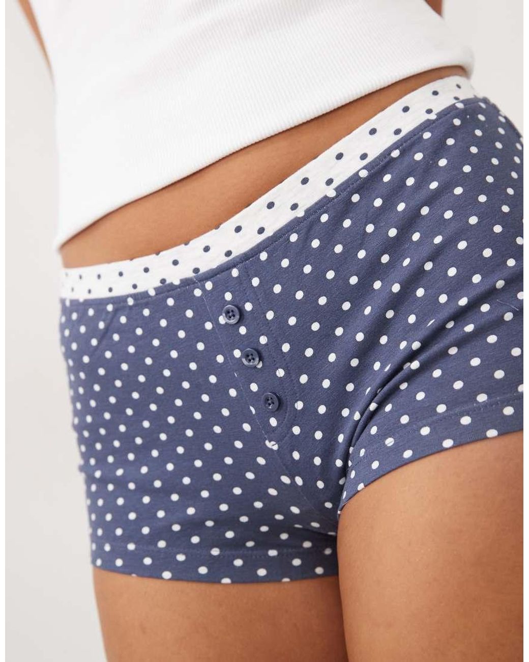 Cotton On Blue 2 Pack Polka Dot Pyjama Short