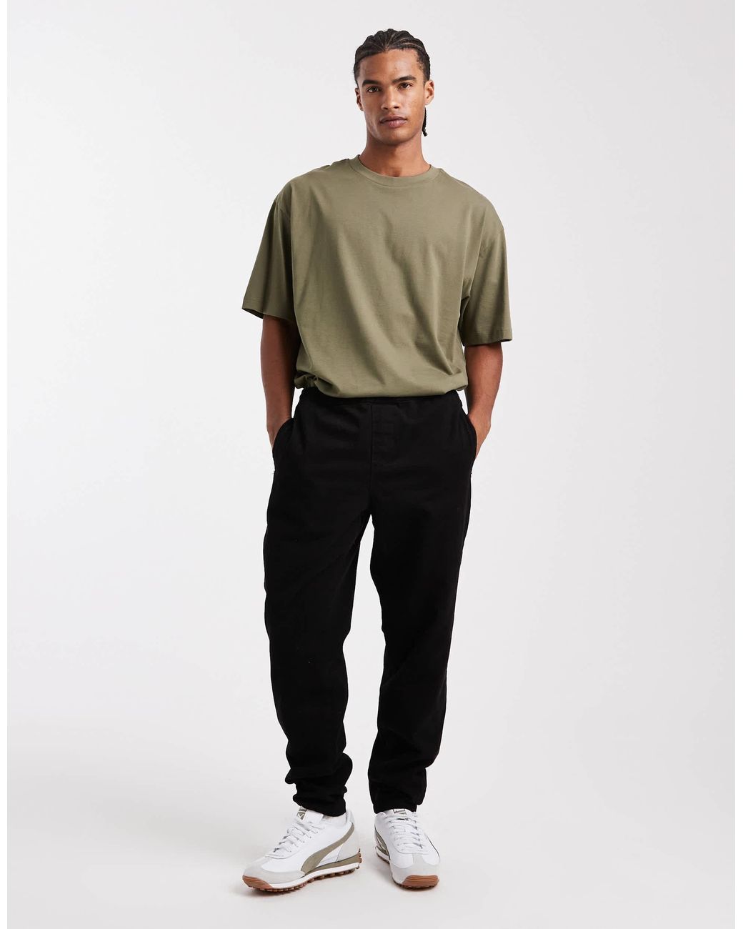 ASOS Natural Essentials 2 Pack Oversized T-Shirts for men