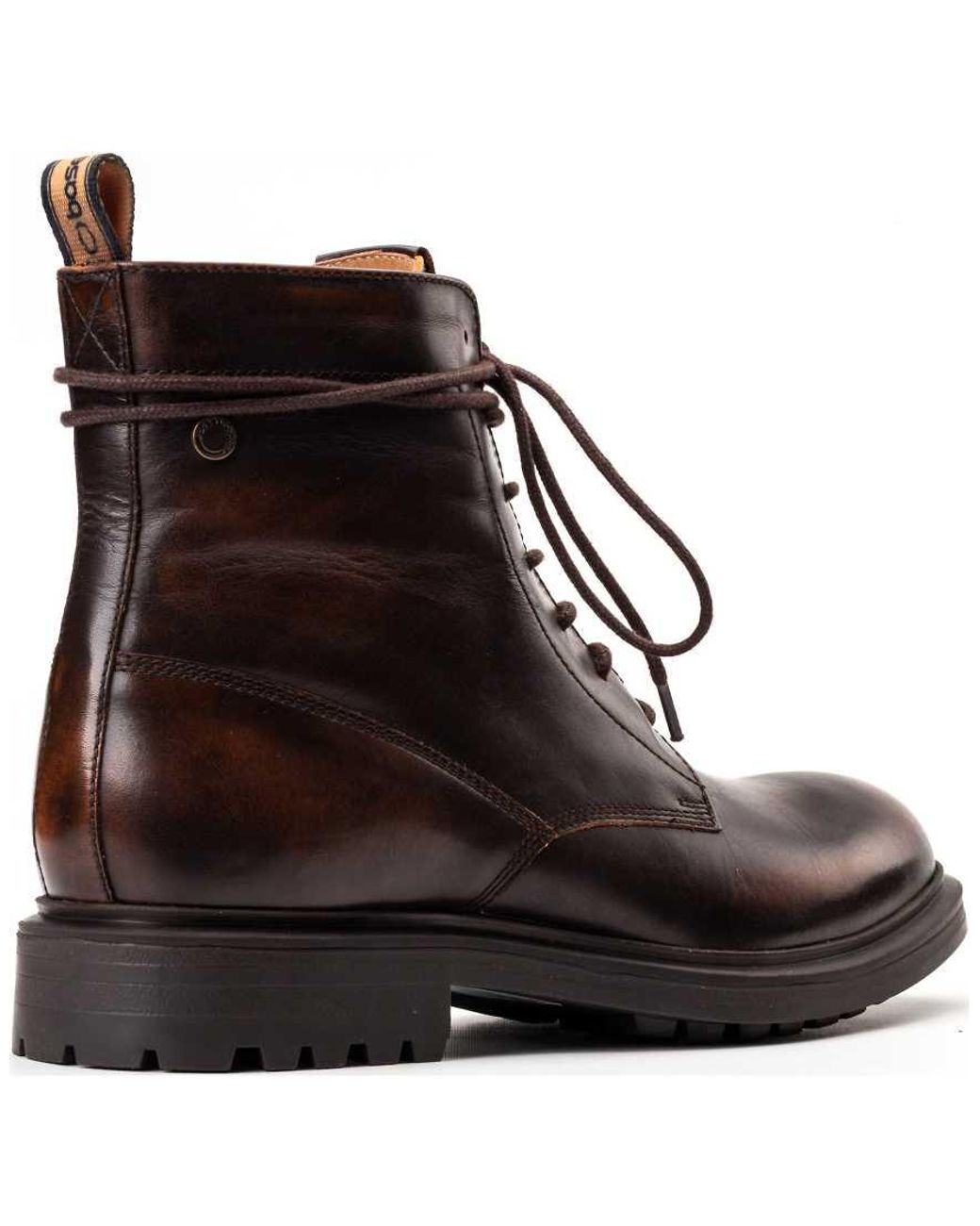 Base London Brown Brunel Eyelet Boot for men