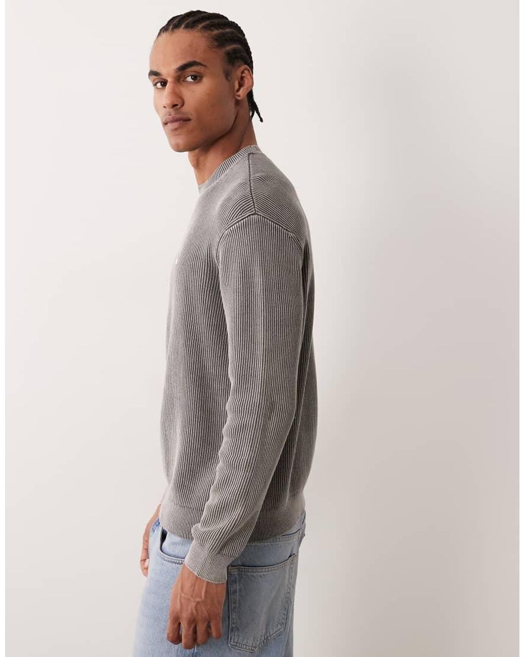 ARMANI EXCHANGE Gray Sweatshirt With Logo for men