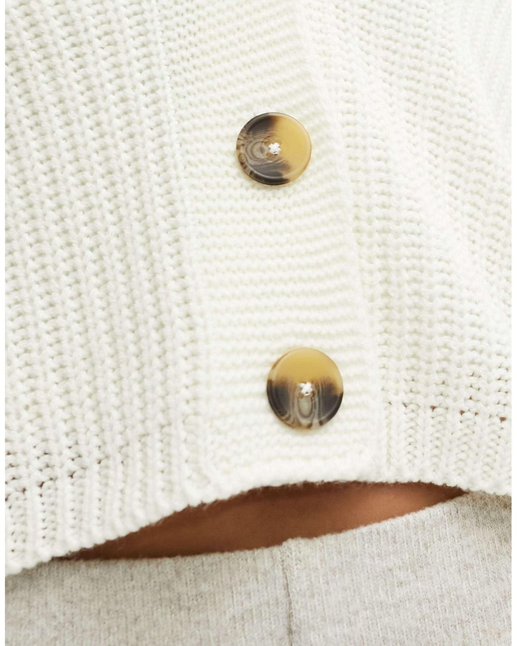 ONLY White Knitted Cardigan