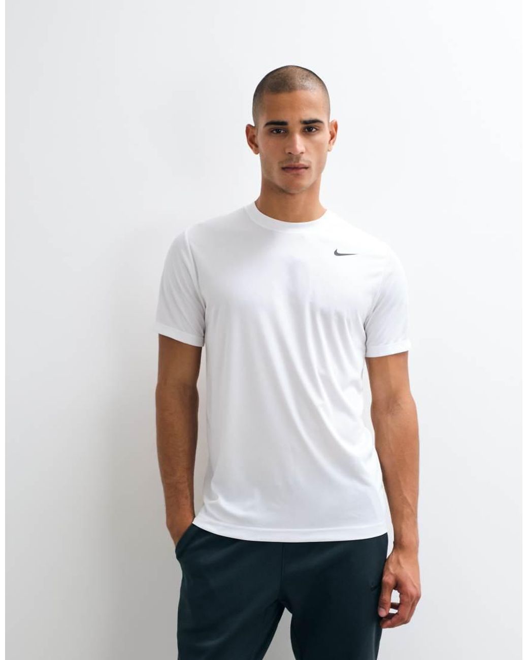 Nike White Dri-fit Flex T-shirt for men