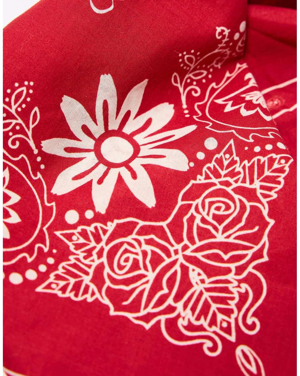 Bershka Red Printed Neckerchief for men